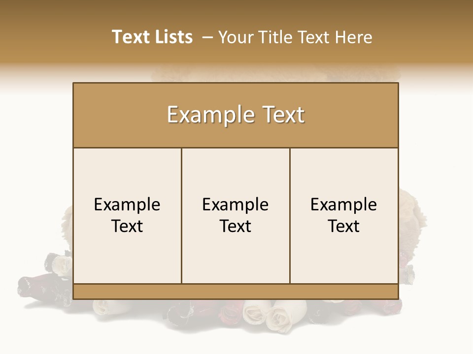 Rose Brown Toy PowerPoint Template