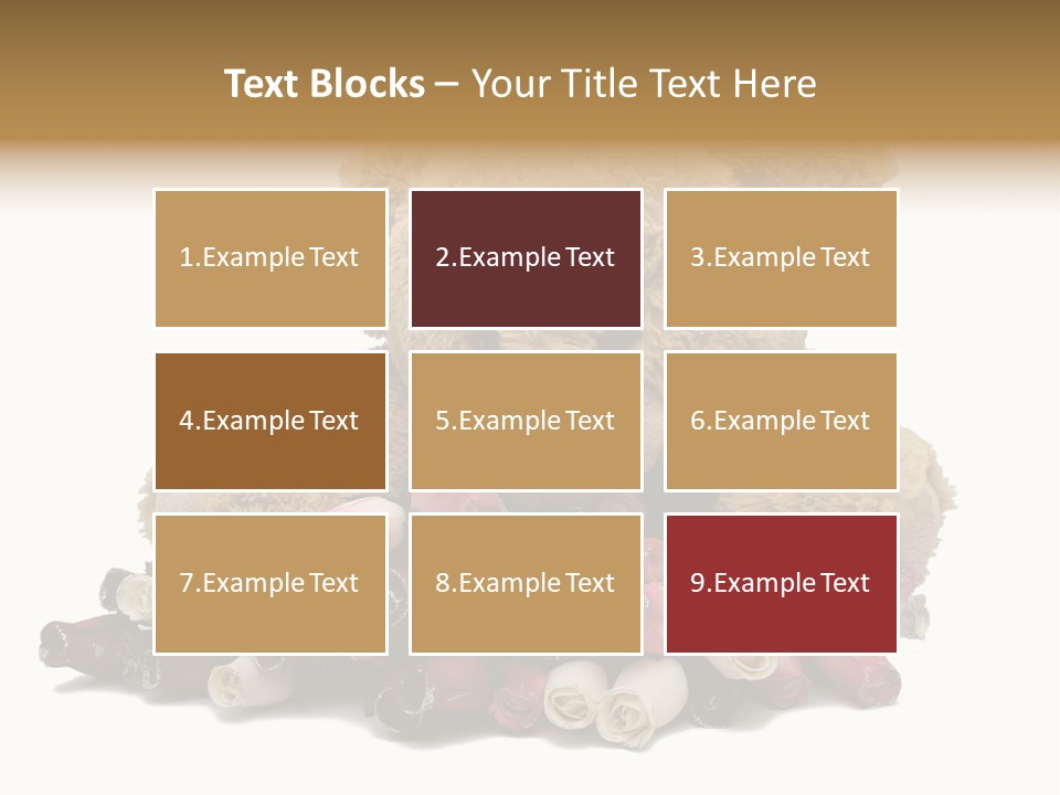 Rose Brown Toy PowerPoint Template