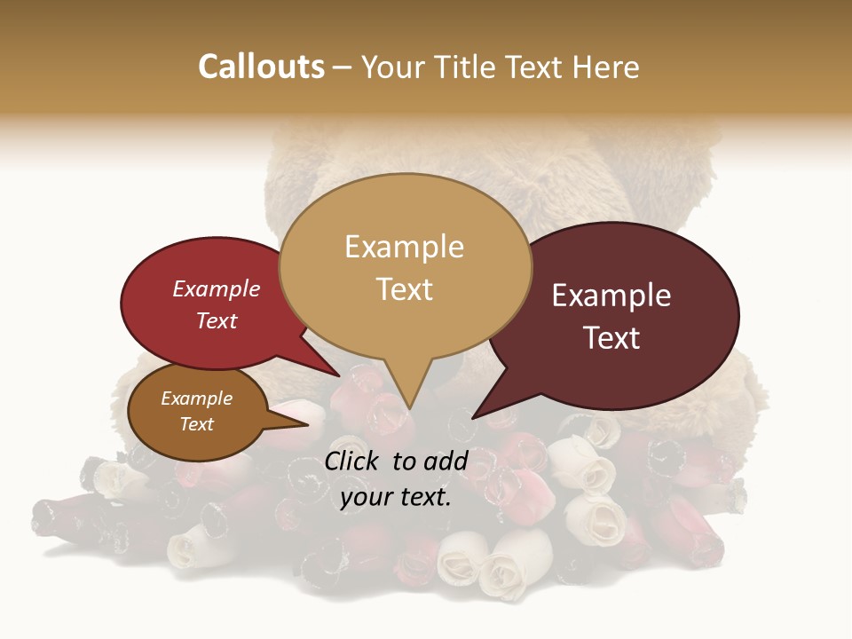 Rose Brown Toy PowerPoint Template