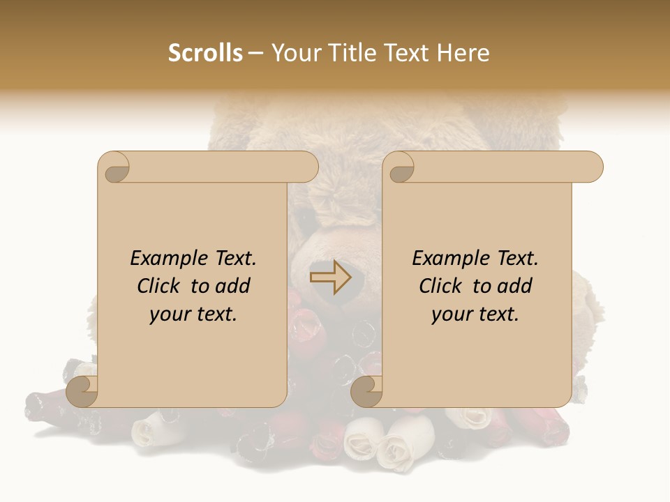 Rose Brown Toy PowerPoint Template