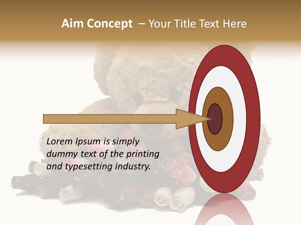 Rose Brown Toy PowerPoint Template