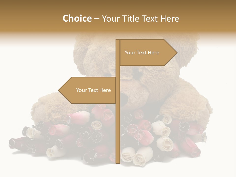 Rose Brown Toy PowerPoint Template