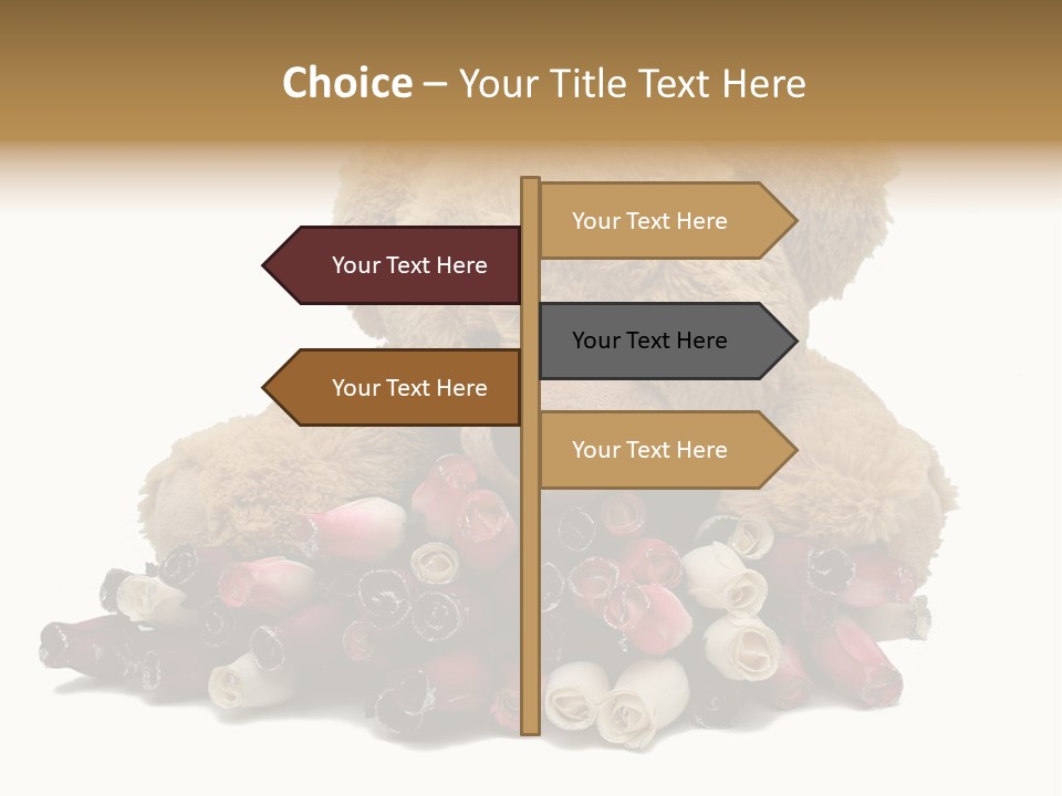 Rose Brown Toy PowerPoint Template