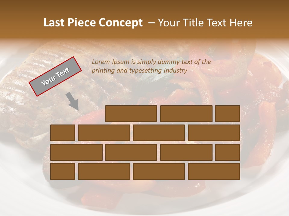 Broiled Overweight Salad PowerPoint Template