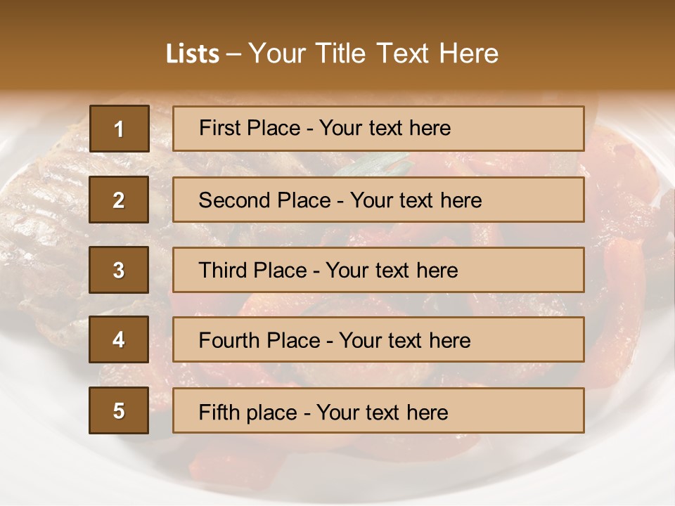 Broiled Overweight Salad PowerPoint Template