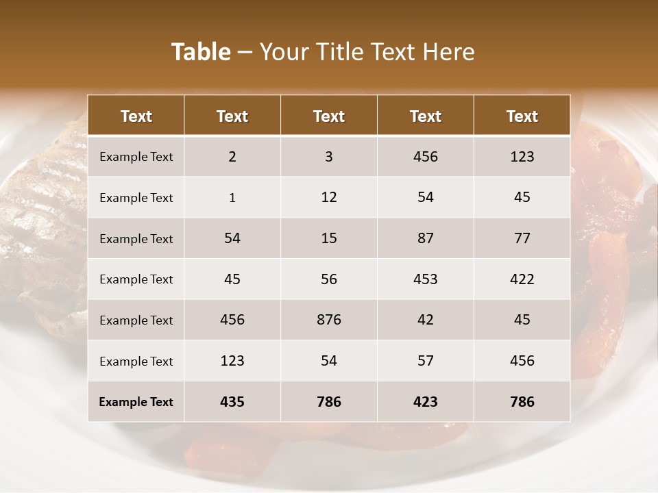 Broiled Overweight Salad PowerPoint Template