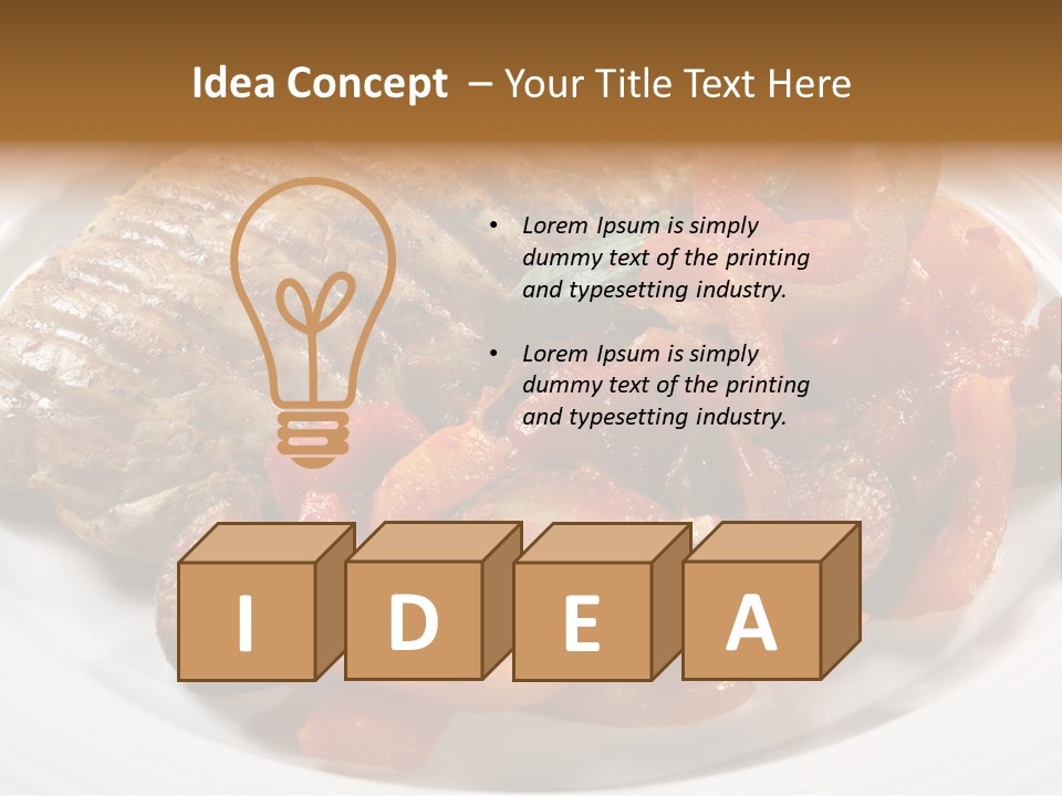 Broiled Overweight Salad PowerPoint Template