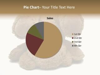 Plush Eye Teddy Bear PowerPoint Template