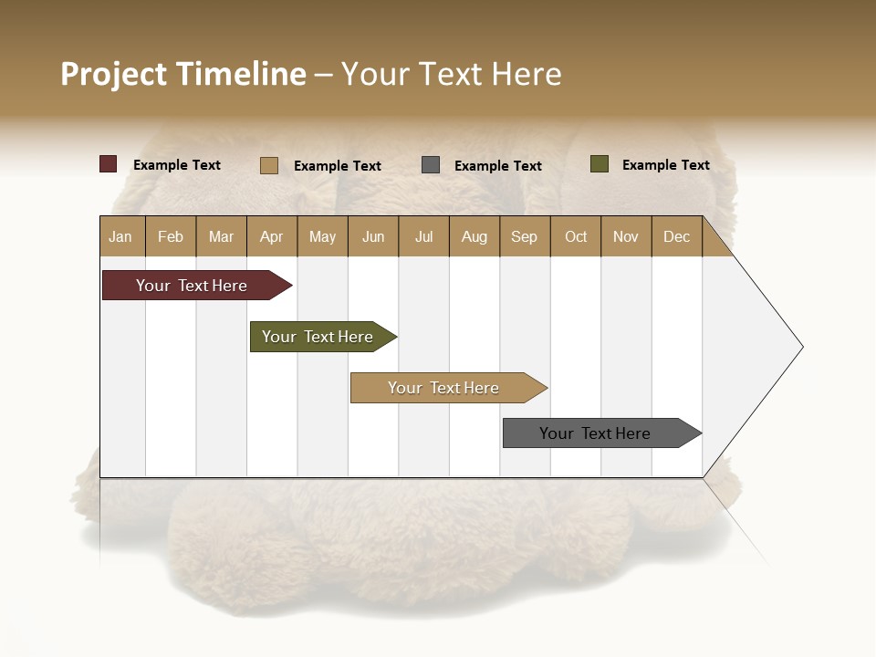 Plush Eye Teddy Bear PowerPoint Template