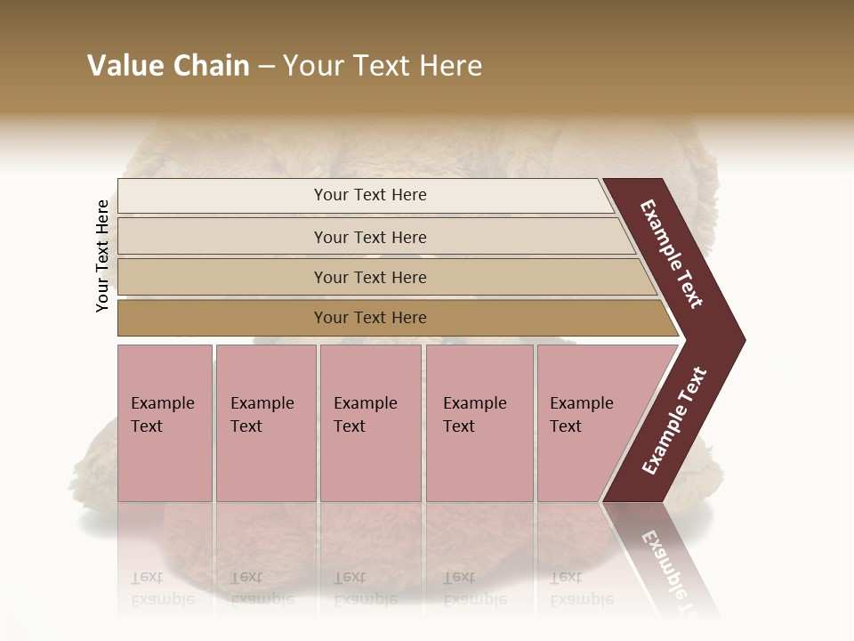 Plush Eye Teddy Bear PowerPoint Template
