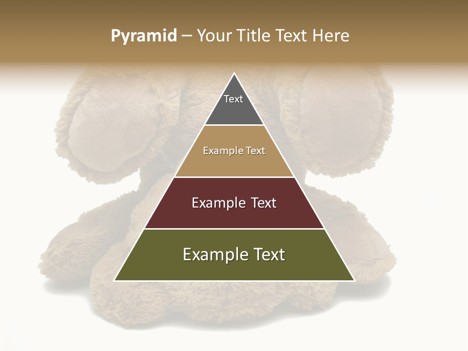 Plush Eye Teddy Bear PowerPoint Template
