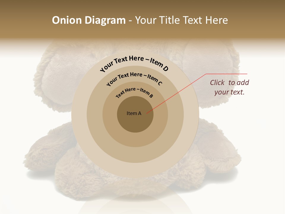 Plush Eye Teddy Bear PowerPoint Template