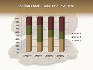 Plush Eye Teddy Bear PowerPoint Template