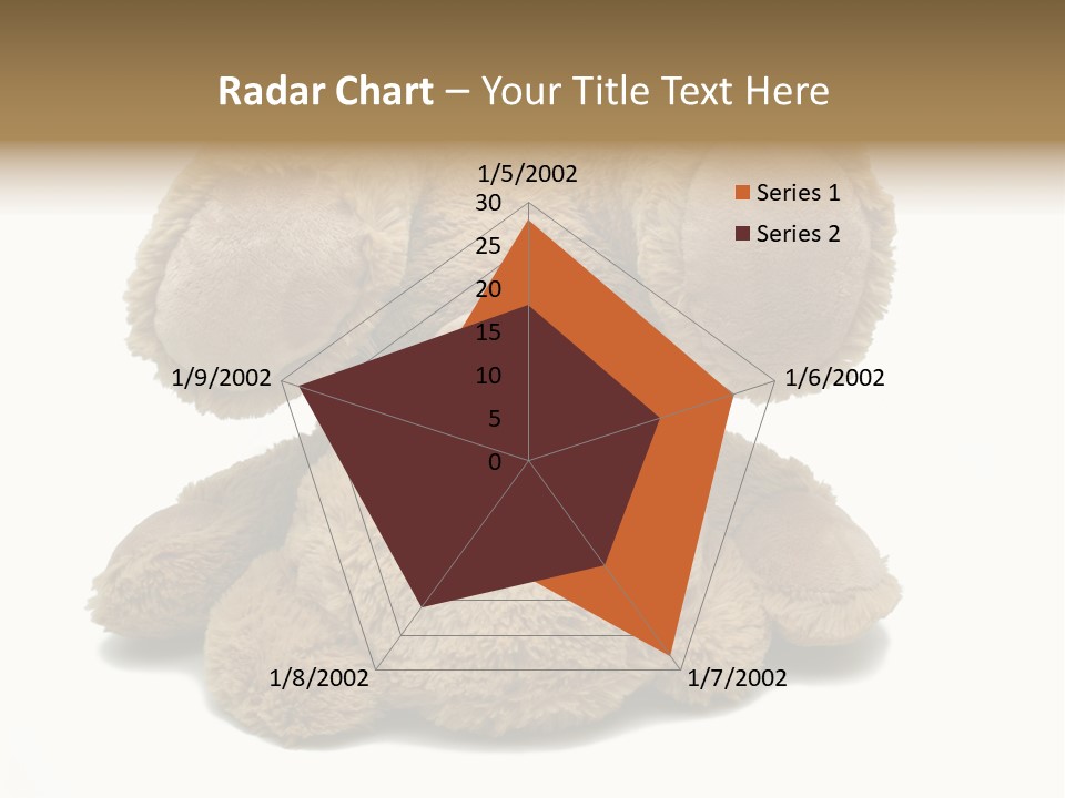 Plush Eye Teddy Bear PowerPoint Template