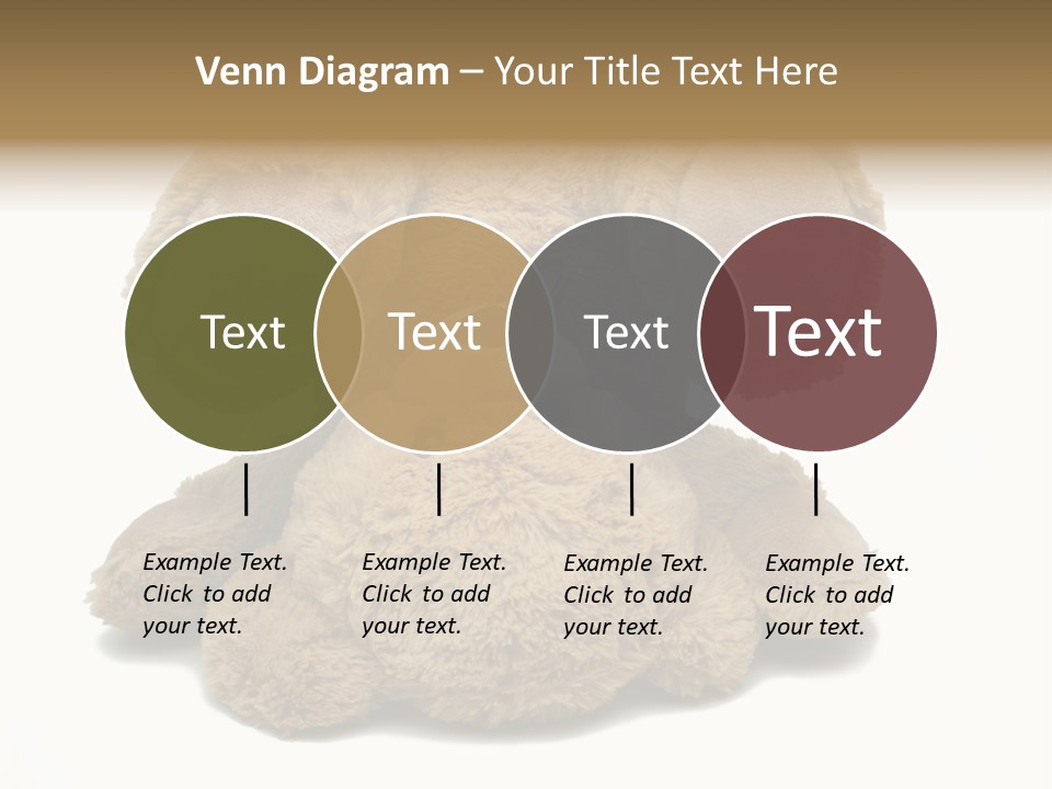 Plush Eye Teddy Bear PowerPoint Template