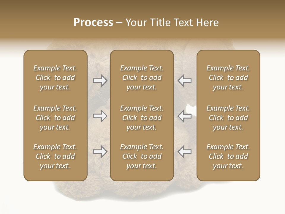 Plush Eye Teddy Bear PowerPoint Template