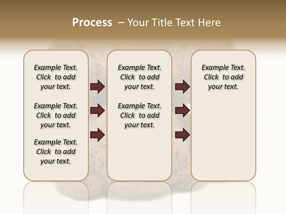 Plush Eye Teddy Bear PowerPoint Template