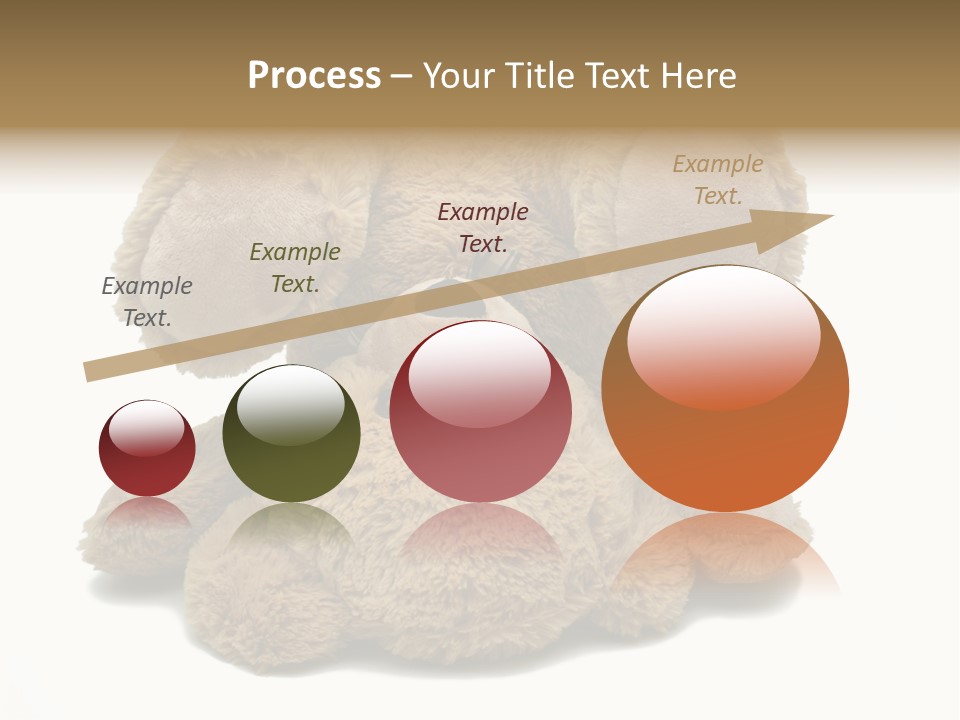 Plush Eye Teddy Bear PowerPoint Template