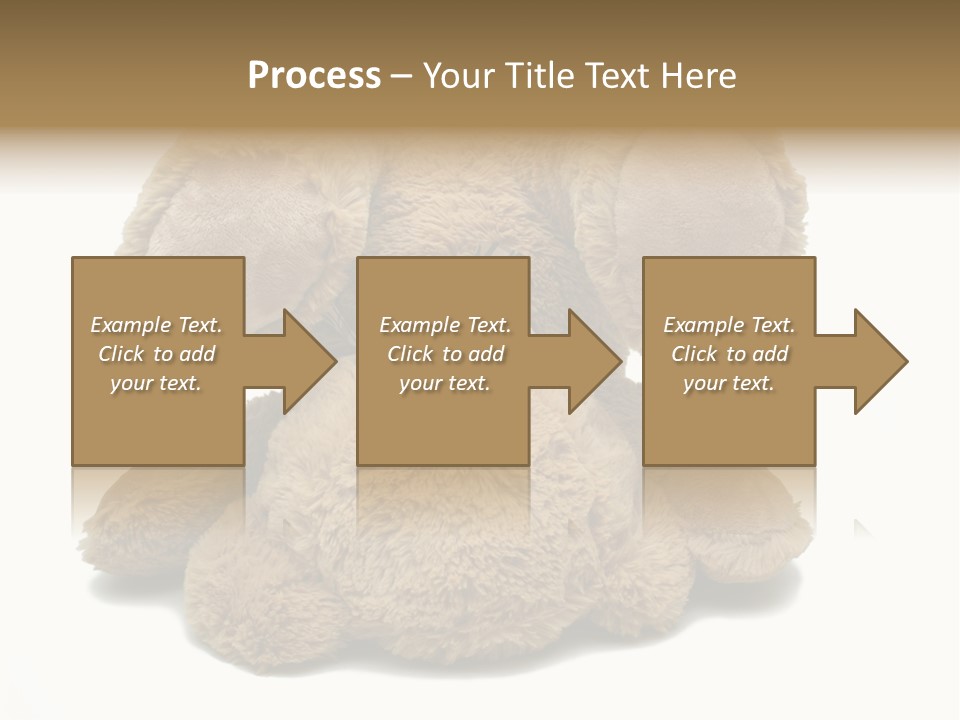 Plush Eye Teddy Bear PowerPoint Template