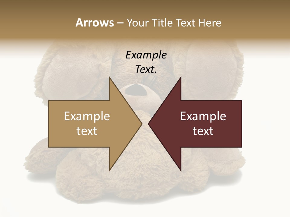 Plush Eye Teddy Bear PowerPoint Template