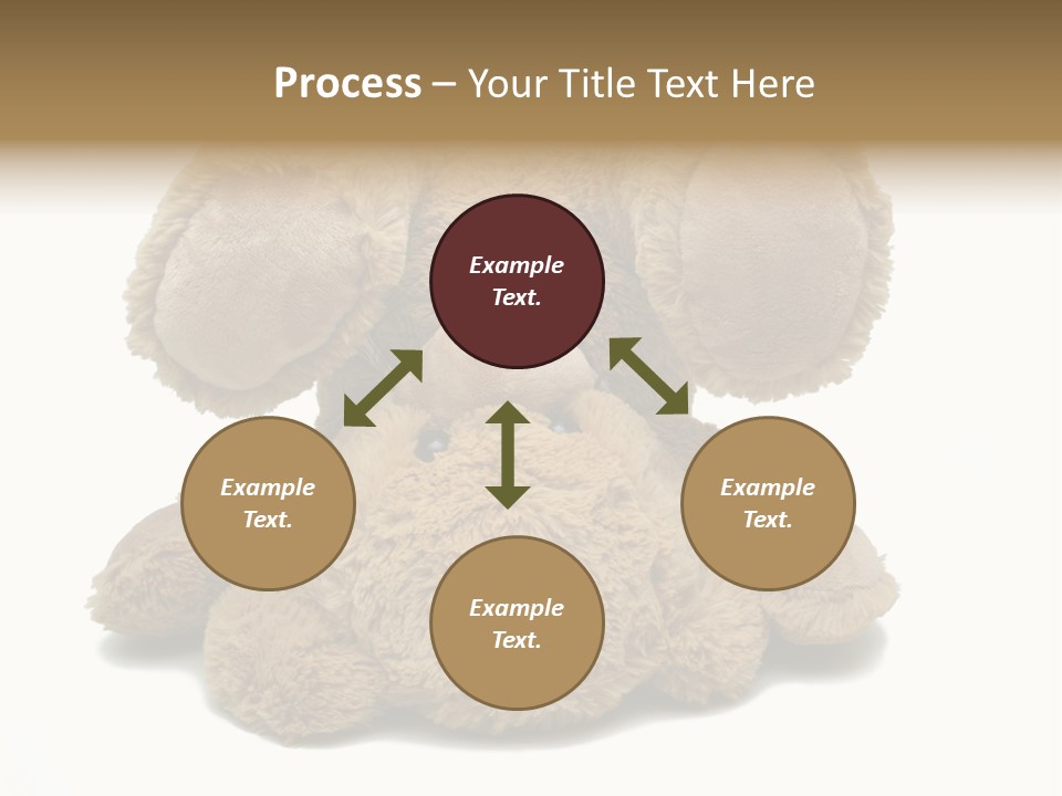Plush Eye Teddy Bear PowerPoint Template