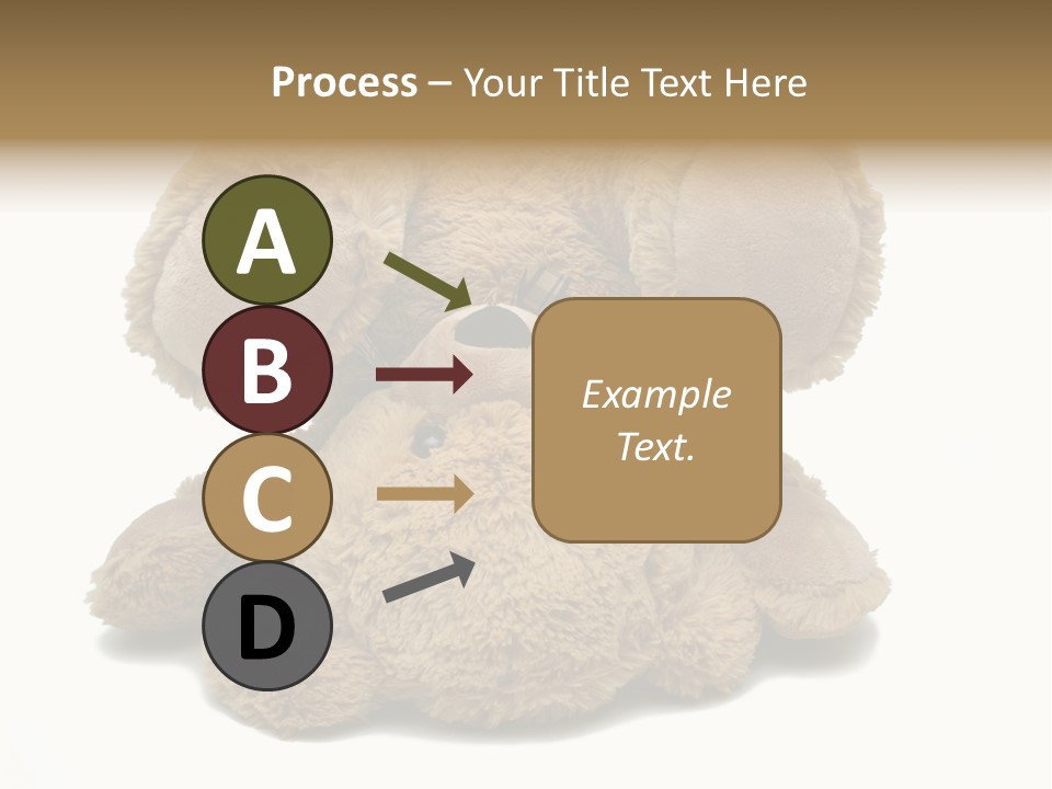 Plush Eye Teddy Bear PowerPoint Template