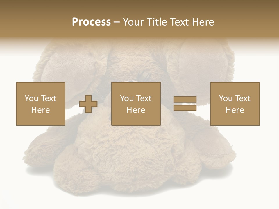 Plush Eye Teddy Bear PowerPoint Template