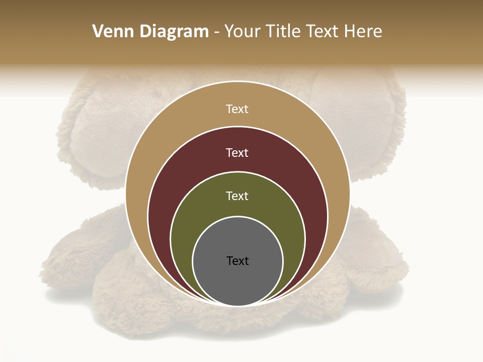 Plush Eye Teddy Bear PowerPoint Template