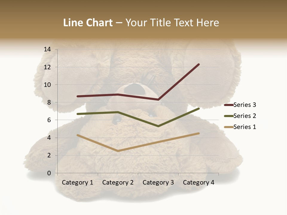 Plush Eye Teddy Bear PowerPoint Template
