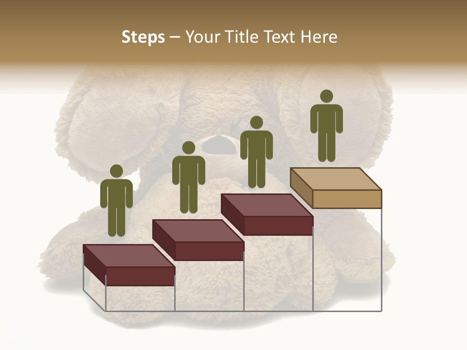 Plush Eye Teddy Bear PowerPoint Template