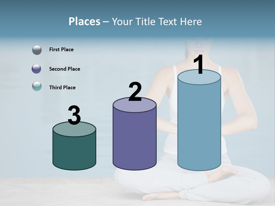 Full Length Female Horizontal PowerPoint Template