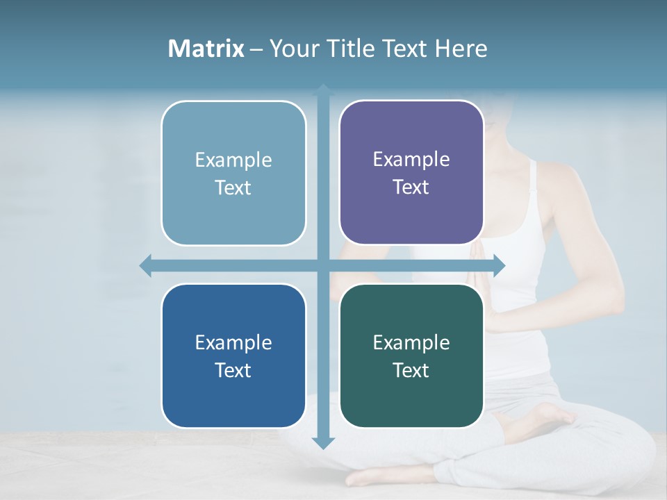 Full Length Female Horizontal PowerPoint Template