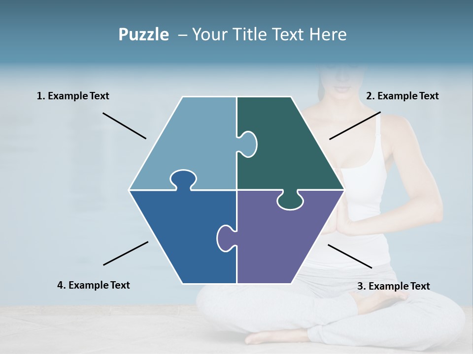 Full Length Female Horizontal PowerPoint Template