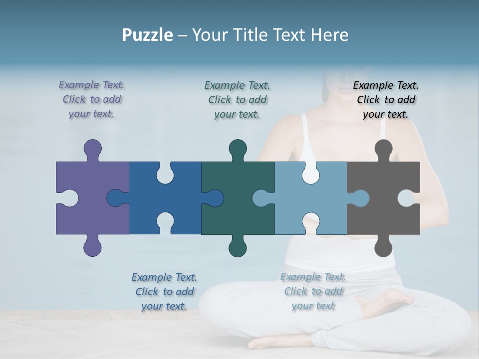 Full Length Female Horizontal PowerPoint Template