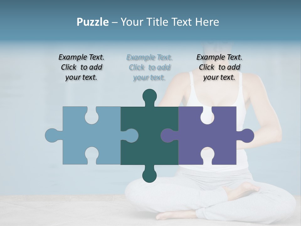 Full Length Female Horizontal PowerPoint Template