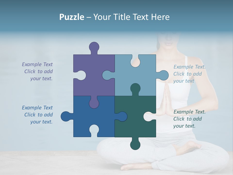 Full Length Female Horizontal PowerPoint Template