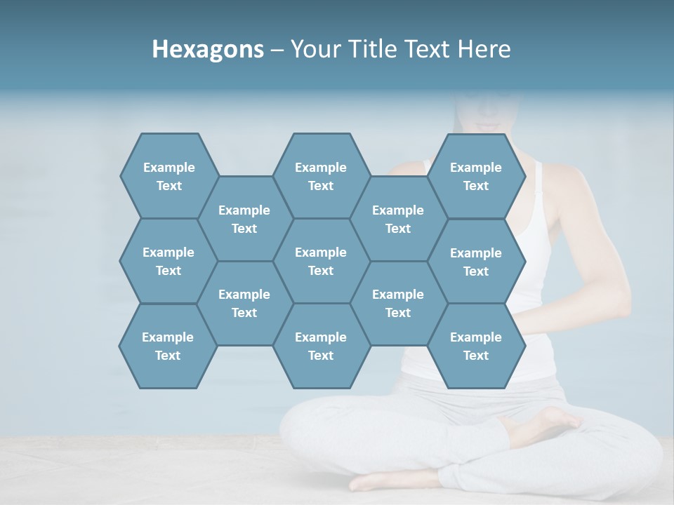 Full Length Female Horizontal PowerPoint Template