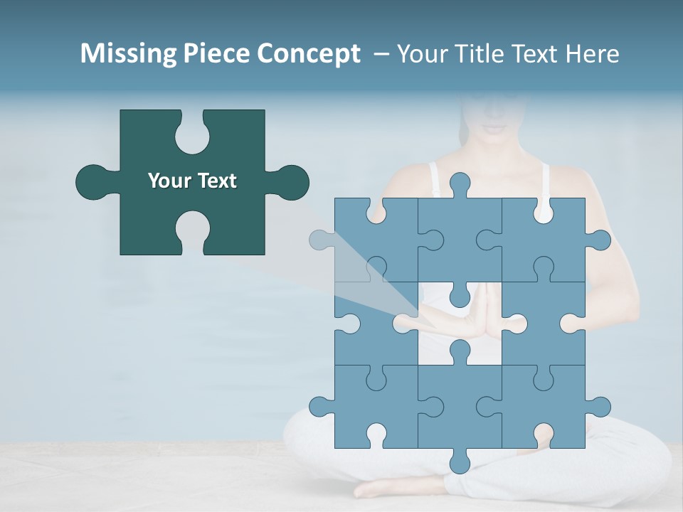 Full Length Female Horizontal PowerPoint Template