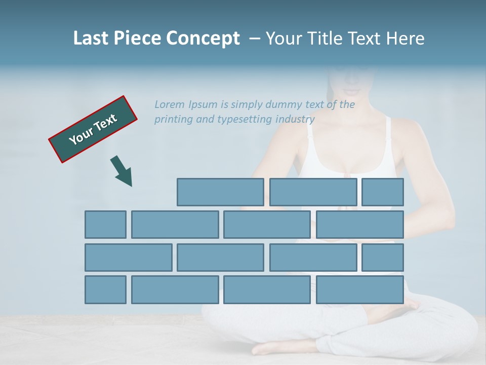 Full Length Female Horizontal PowerPoint Template