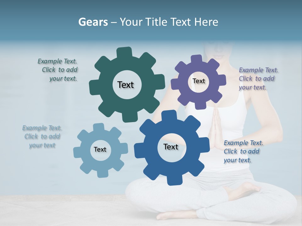 Full Length Female Horizontal PowerPoint Template