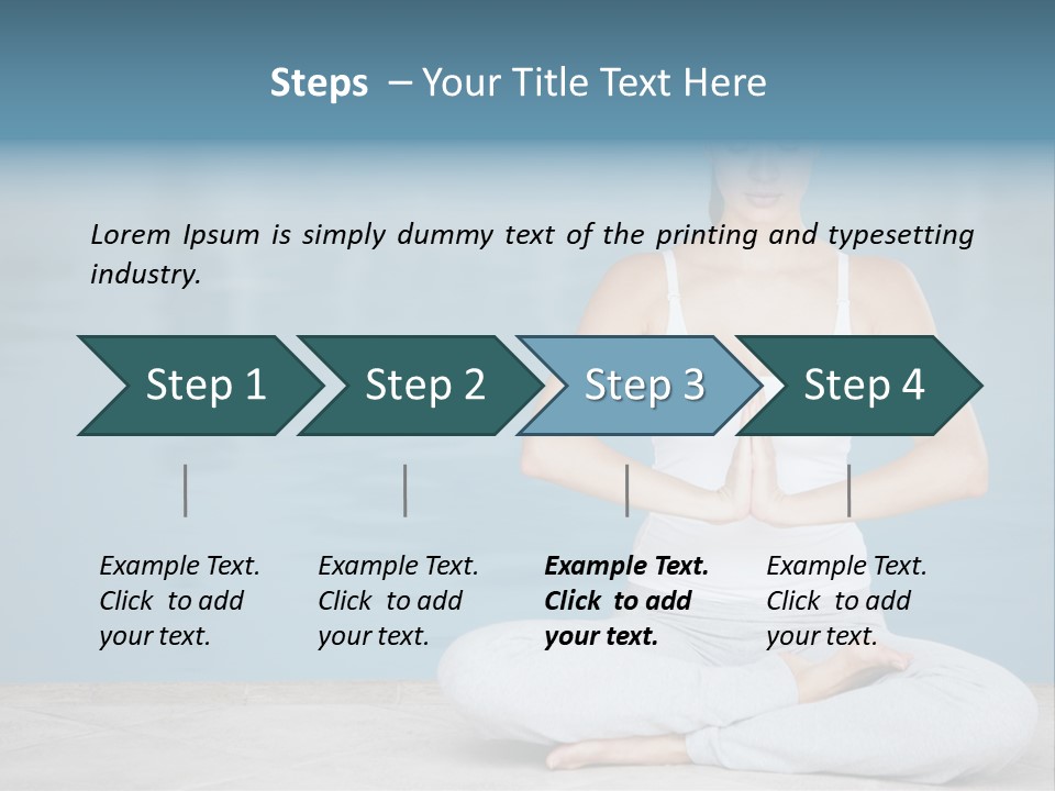 Full Length Female Horizontal PowerPoint Template