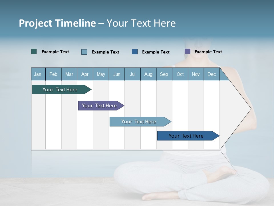 Full Length Female Horizontal PowerPoint Template