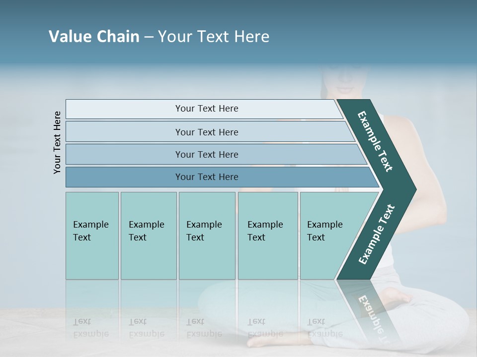 Full Length Female Horizontal PowerPoint Template
