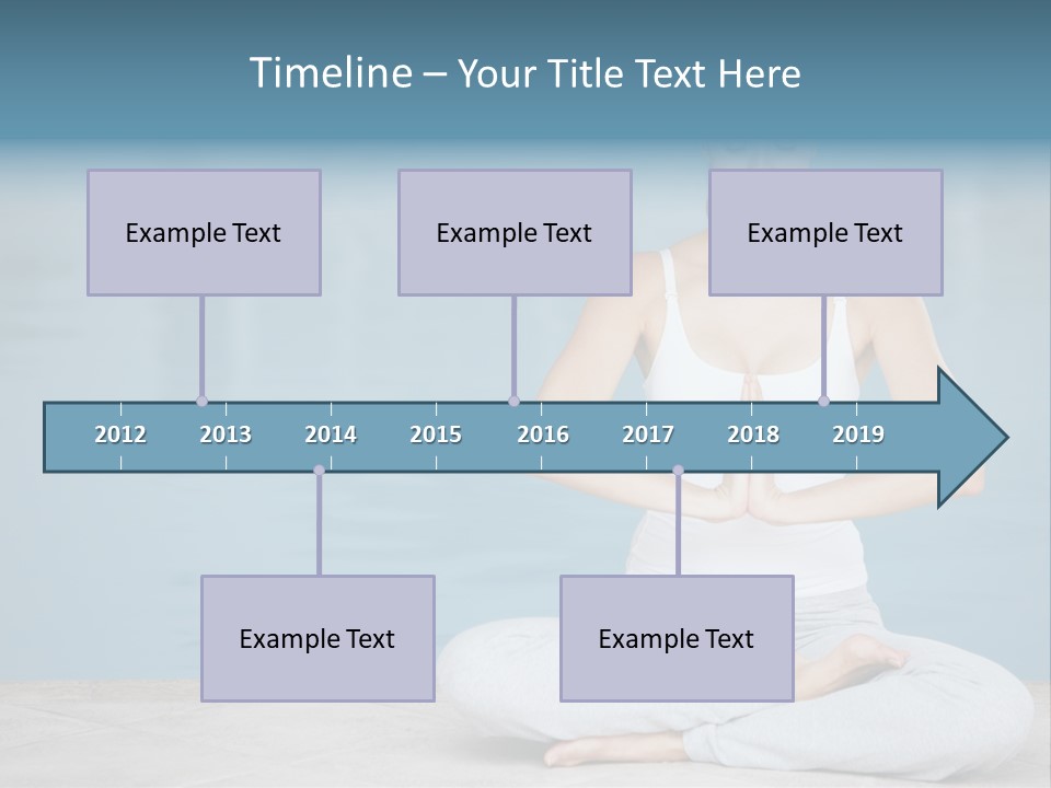 Full Length Female Horizontal PowerPoint Template