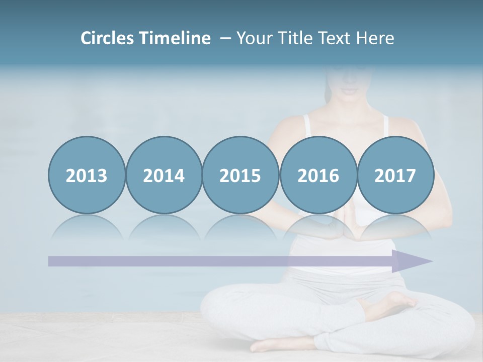 Full Length Female Horizontal PowerPoint Template