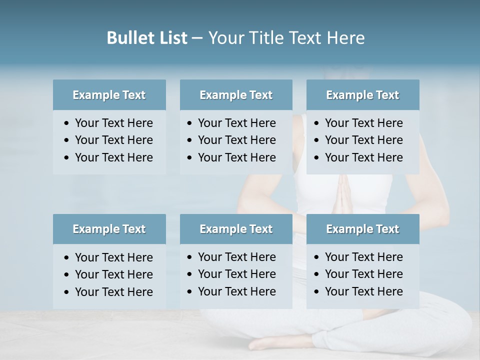 Full Length Female Horizontal PowerPoint Template