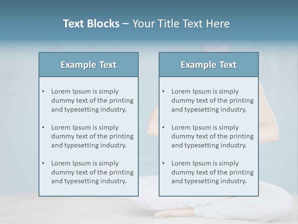 Full Length Female Horizontal PowerPoint Template