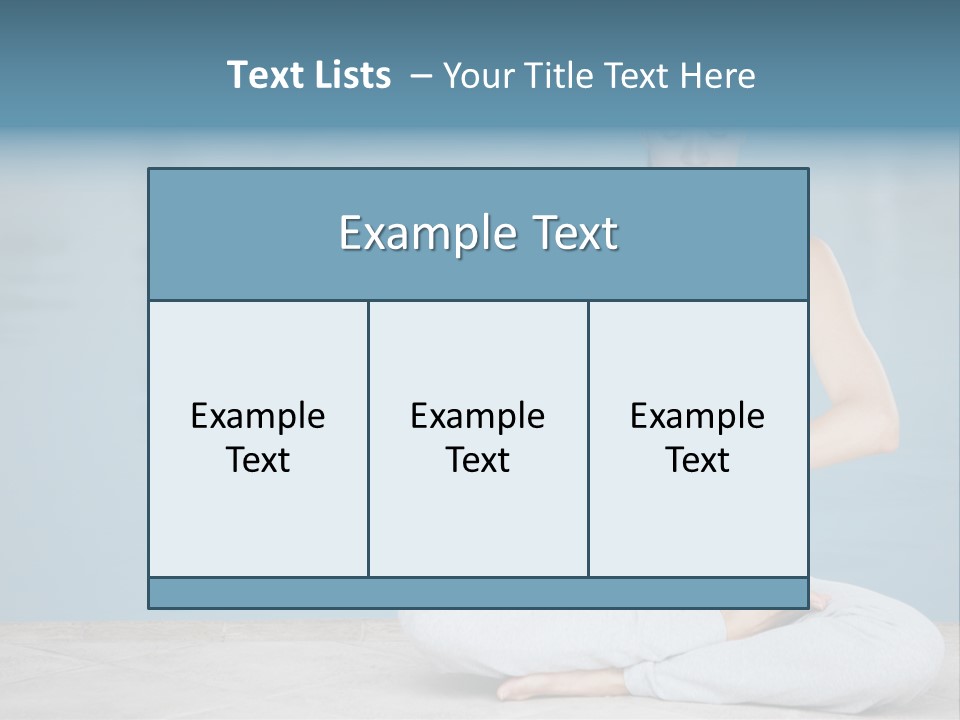 Full Length Female Horizontal PowerPoint Template