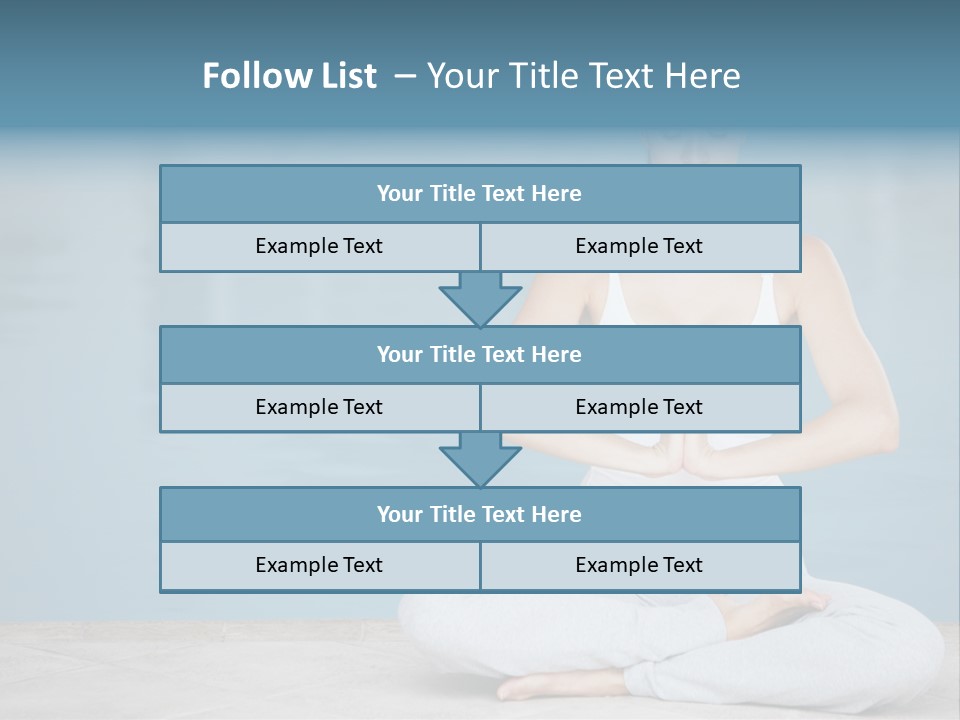 Full Length Female Horizontal PowerPoint Template