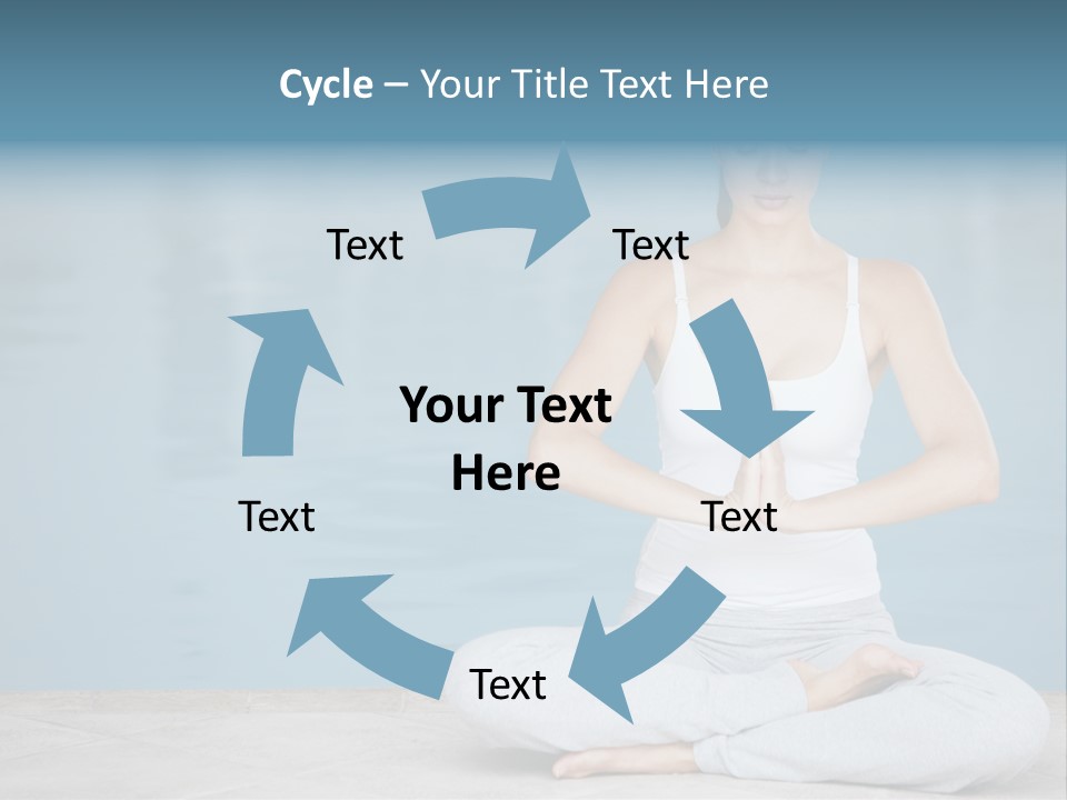 Full Length Female Horizontal PowerPoint Template